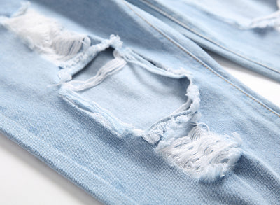 Jeans Azul Claro Rotos para Hombre - Image 14