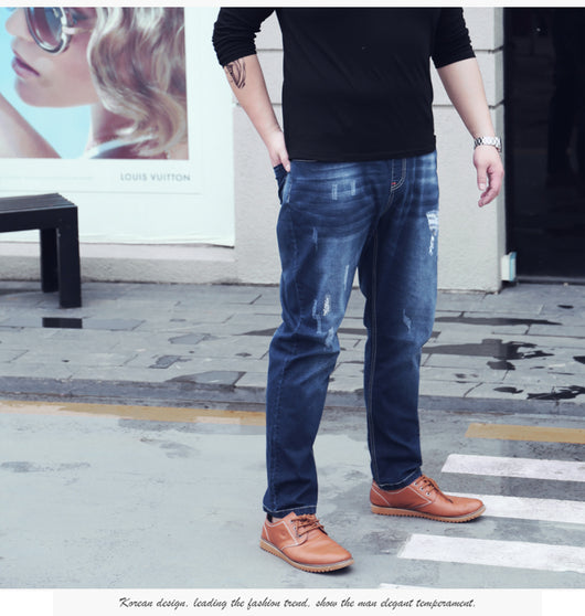 Pantalones Vaqueros Oversize de Talle Extra Grande para Hombre - Image 12
