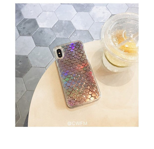 Funda para iPhone Xs Max Estilo Coreano con Escala Láser Multicolor - Image 6