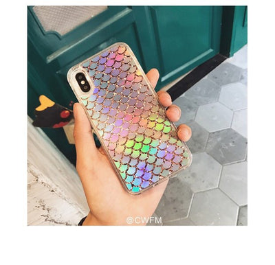 Funda para iPhone Xs Max Estilo Coreano con Escala Láser Multicolor - Image 7