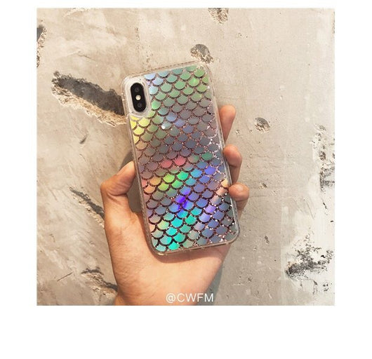 Funda para iPhone Xs Max Estilo Coreano con Escala Láser Multicolor - Image 8