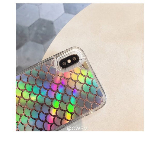Funda para iPhone Xs Max Estilo Coreano con Escala Láser Multicolor - Image 9
