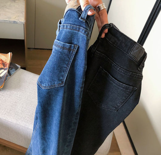 Jeans rectos con volantes en terciopelo - Image 29