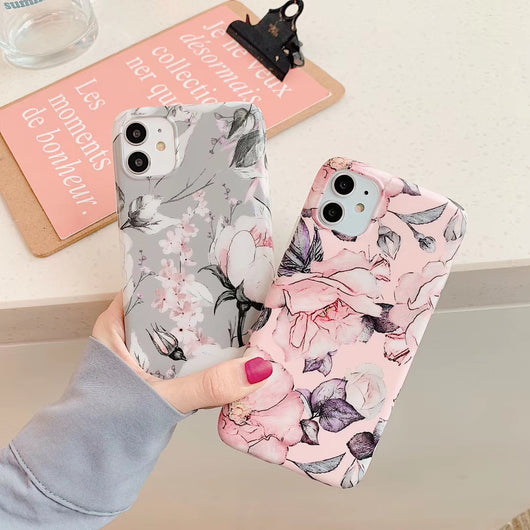 Funda Vintage de Flores y Hojas Compatible con Apple - Image 9