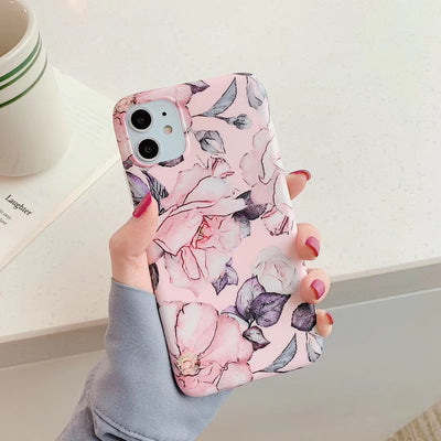 Funda Vintage de Flores y Hojas Compatible con Apple - Image 10