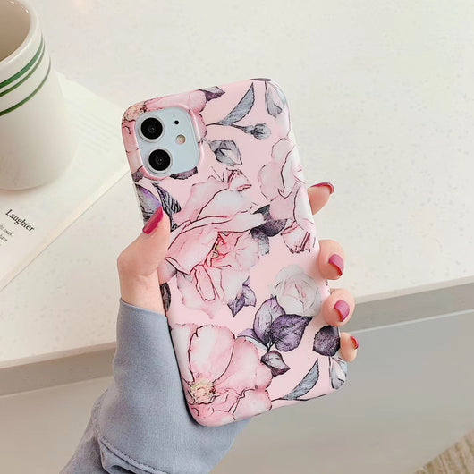 Funda Vintage de Flores y Hojas Compatible con Apple - Image 10