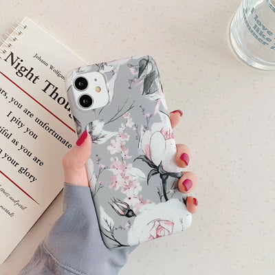 Funda Vintage de Flores y Hojas Compatible con Apple - Image 12