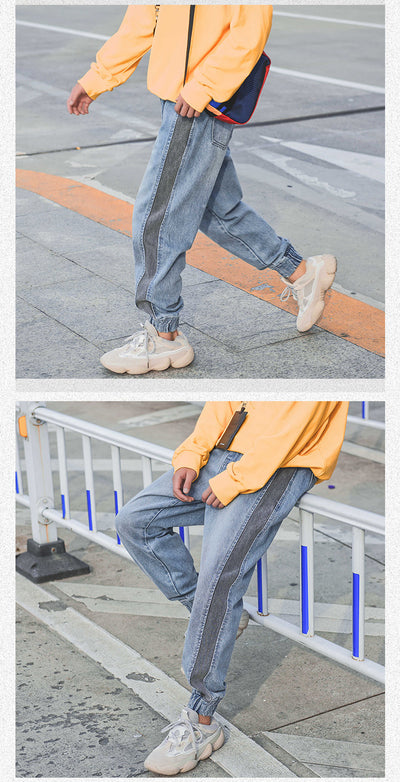 Jeans con Paneles Contrastantes - Image 12