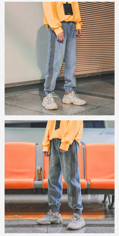 Jeans con Paneles Contrastantes - Image 17