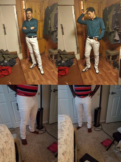 Pantalones Blancos Slim Fit para Hombre - Image 9