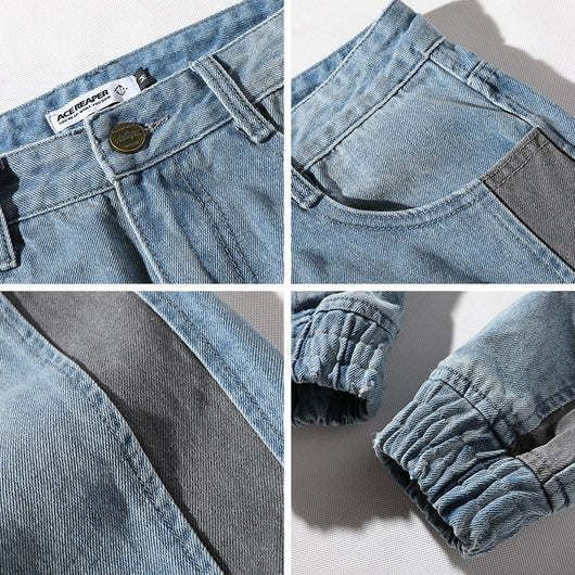 Jeans con Paneles Contrastantes - Image 21