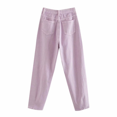 Jeans Sueltos Plisados Estilo Europeo y Americano - Image 20