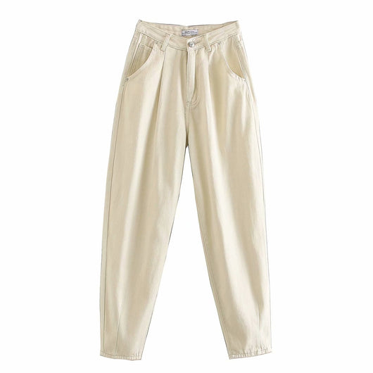 Jeans Sueltos Plisados Estilo Europeo y Americano - Image 21
