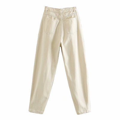 Jeans Sueltos Plisados Estilo Europeo y Americano - Image 22