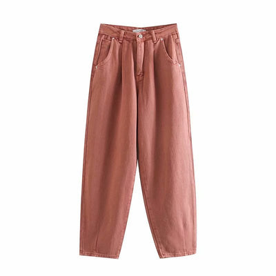 Jeans Sueltos Plisados Estilo Europeo y Americano - Image 25