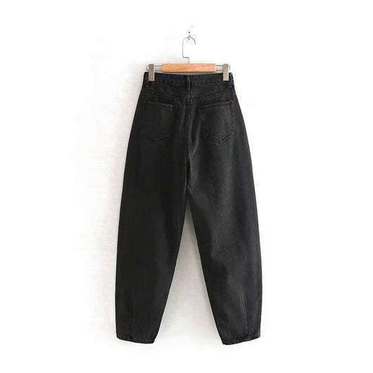 Jeans Sueltos Plisados Estilo Europeo y Americano - Image 32