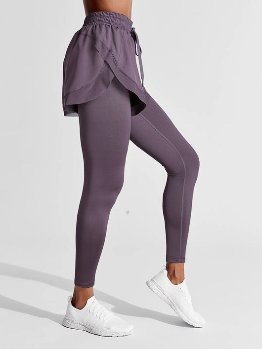 Pantalones de Cintura Alta con Efecto Dos Piezas - Image 8