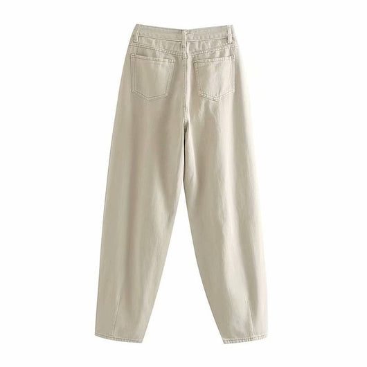 Jeans Sueltos Plisados Estilo Europeo y Americano - Image 36