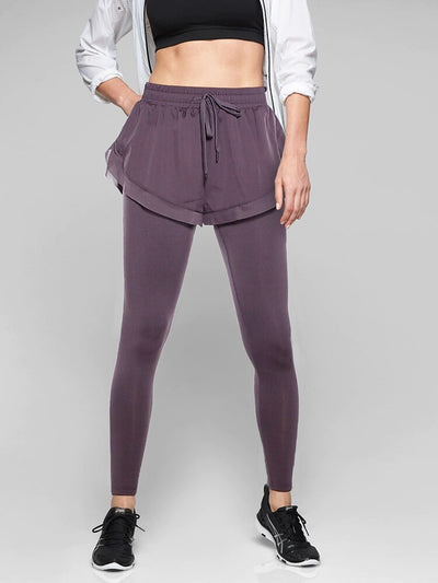 Pantalones de Cintura Alta con Efecto Dos Piezas - Image 9