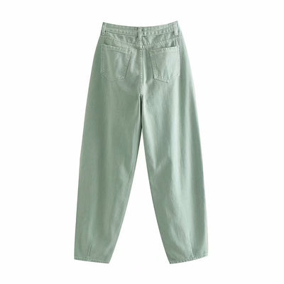Jeans Sueltos Plisados Estilo Europeo y Americano - Image 38