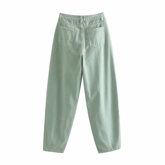 Jeans Sueltos Plisados Estilo Europeo y Americano - Image 38