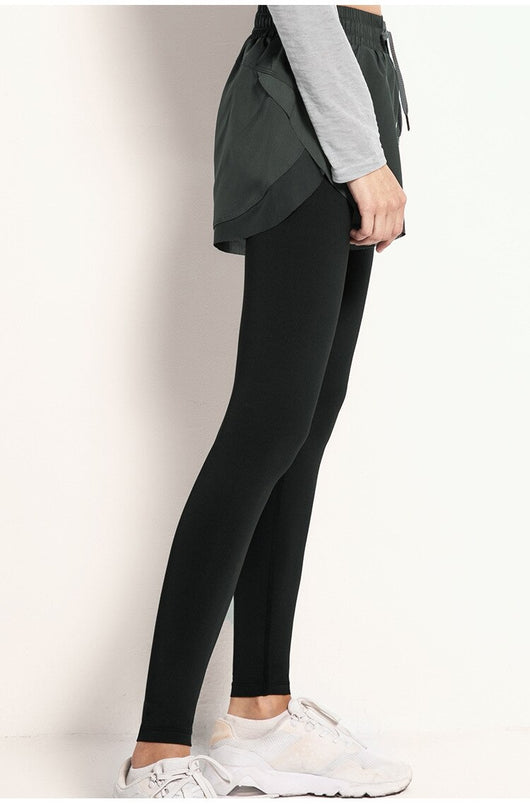 Pantalones de Cintura Alta con Efecto Dos Piezas - Image 16