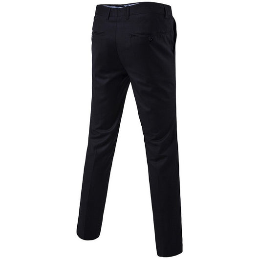 Pantalones casuales ajustados para hombre en colores sólidos - Image 9