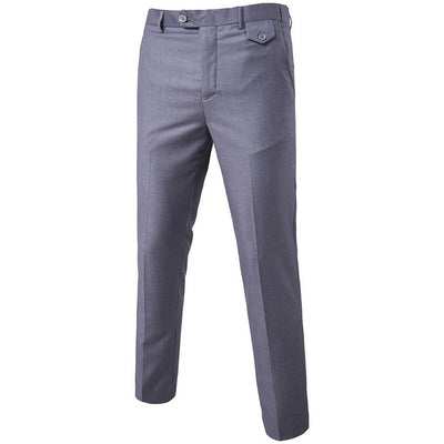 Pantalones casuales ajustados para hombre en colores sólidos - Image 10