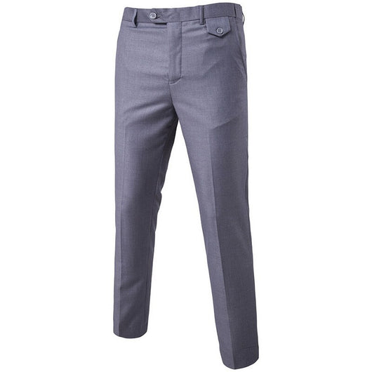 Pantalones casuales ajustados para hombre en colores sólidos - Image 10
