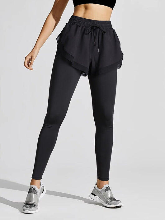 Pantalones de Cintura Alta con Efecto Dos Piezas - Image 18