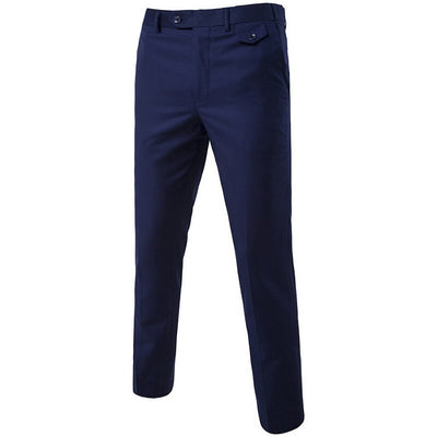 Pantalones casuales ajustados para hombre en colores sólidos - Image 13