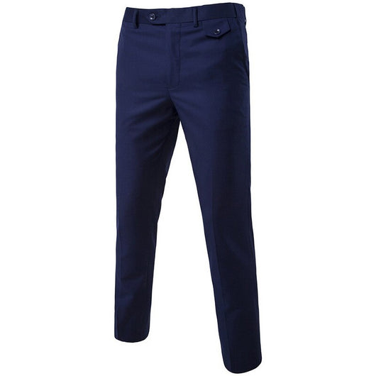 Pantalones casuales ajustados para hombre en colores sólidos - Image 13