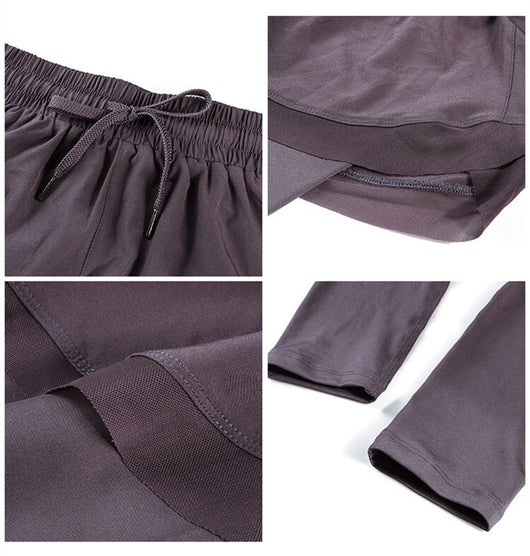 Pantalones de Cintura Alta con Efecto Dos Piezas - Image 22