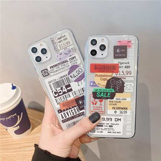 Funda Transparente para Celular con Diseño de Código de Barras - Image 11