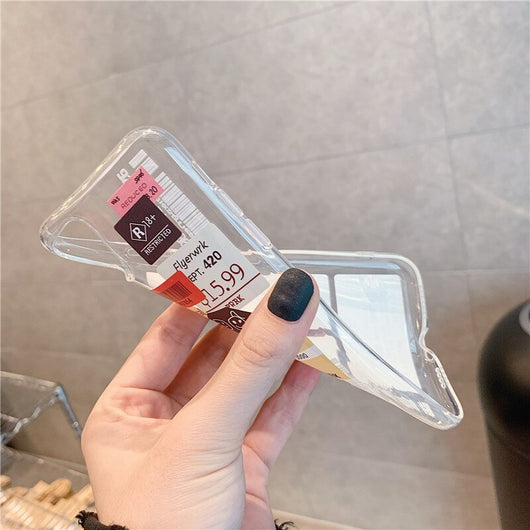 Funda Transparente para Celular con Diseño de Código de Barras - Image 13