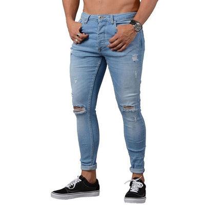 Jeans Rotos para Hombre con Desgarre en los Tobillos - Image 9
