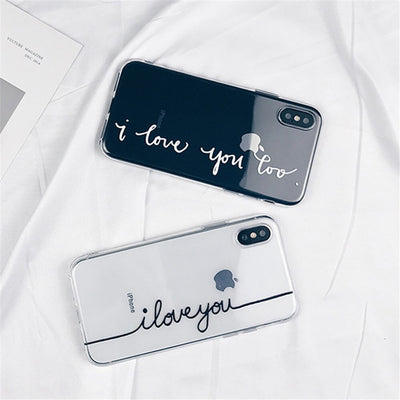 Funda Transparente con Diseño de Letras para Celular - Image 3