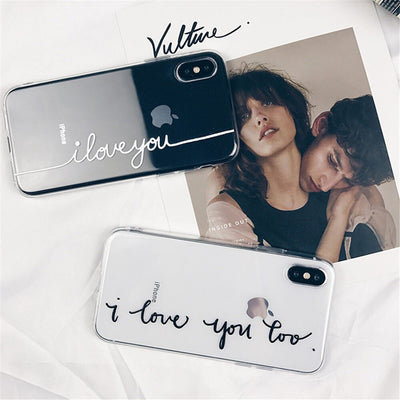 Funda Transparente con Diseño de Letras para Celular - Image 6