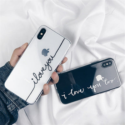 Funda Transparente con Diseño de Letras para Celular - Image 7