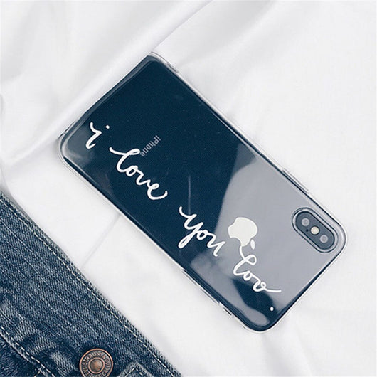 Funda Transparente con Diseño de Letras para Celular - Image 11