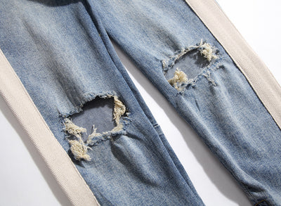 Pantalones Jeans Slim con Rasgados y Cierre Lateral - Estilo Urbano Kanye - Image 13