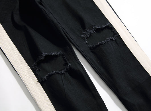 Pantalones Jeans Slim con Rasgados y Cierre Lateral - Estilo Urbano Kanye - Image 25
