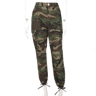 Overol Cargo Mujer con Diseño Camuflaje y Cierre Funcional - Image 8