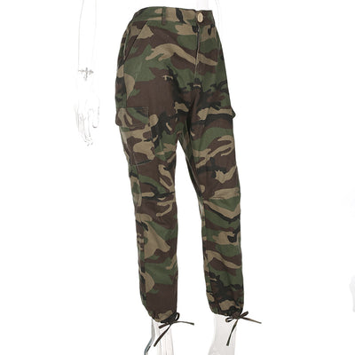 Overol Cargo Mujer con Diseño Camuflaje y Cierre Funcional - Image 9