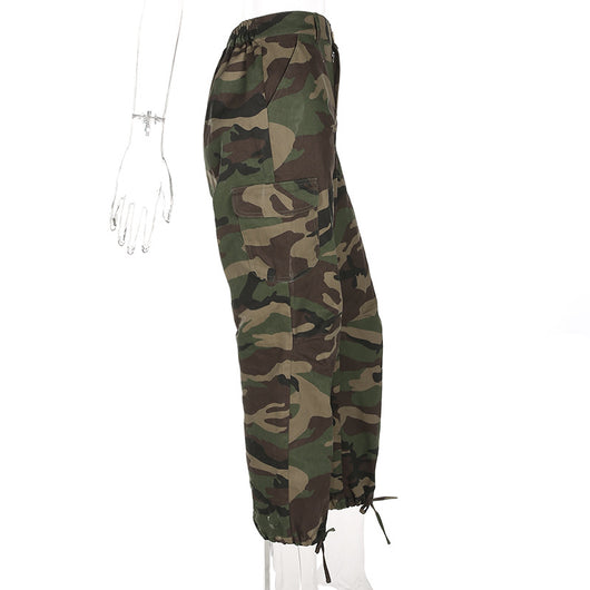 Overol Cargo Mujer con Diseño Camuflaje y Cierre Funcional - Image 10