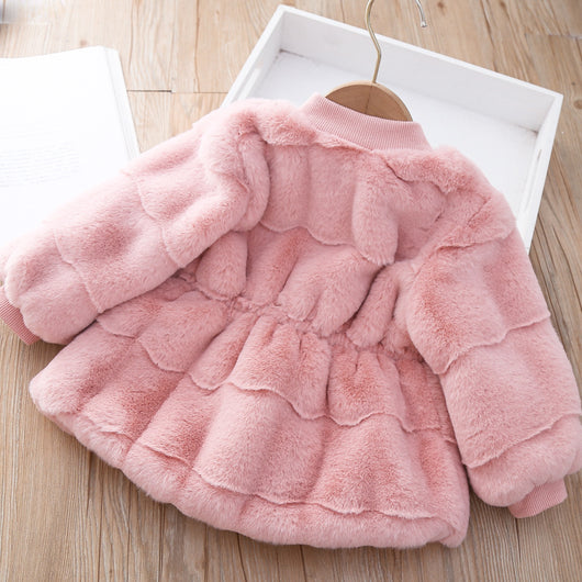 Abrigo de Piel Sintética Esponjoso para Niña - Estilo Moderno y Cálido - Image 11
