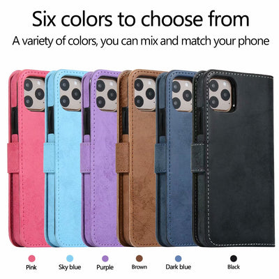 Funda de Cuero Retro con Cierre Magnético para Teléfono - Image 2