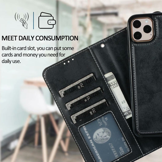 Funda de Cuero Retro con Cierre Magnético para Teléfono - Image 8