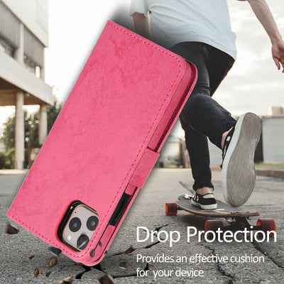 Funda de Cuero Retro con Cierre Magnético para Teléfono - Image 9