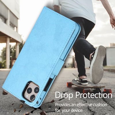 Funda de Cuero Retro con Cierre Magnético para Teléfono - Image 12